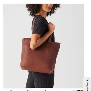 Duluth Trading Co lifetime leather tote